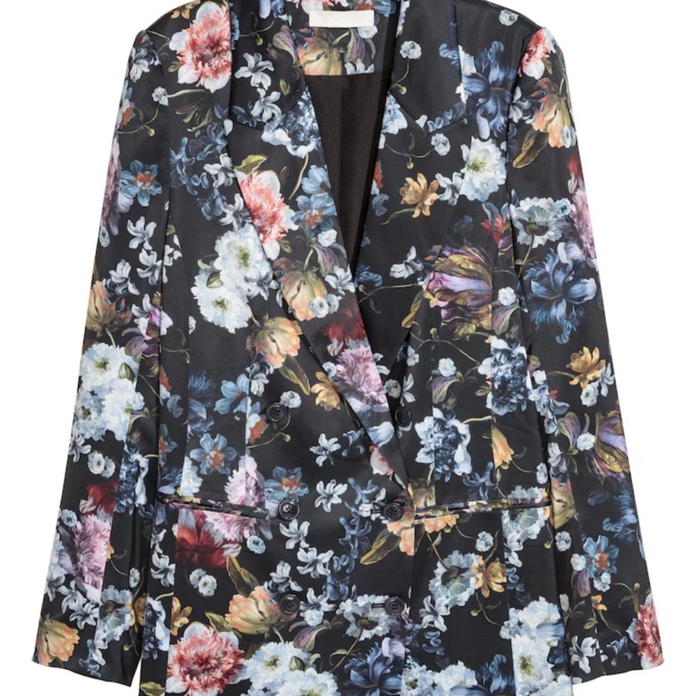 H&M Patterned Satin Jacket - image 1